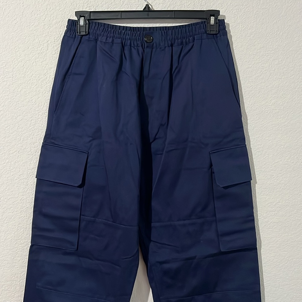 Marni Drawstring Cargo Pants Trousers in Navy, NWT, Size 50 - Picture 9 of 10
